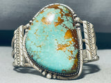 Show Stopper Vintage Native American Navajo Royston Turquoise Sterling Silver Bracelet-Nativo Arts