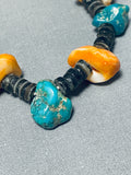 Native American Colorful Vintage Santo Domingo Turquoise Spiny Shell Heishi Necklace-Nativo Arts