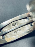 Mike Calladitto Vintage Native American Navajo Turquoise Sterling Silver Bracelet-Nativo Arts