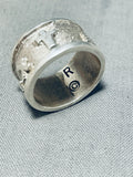 Sensational Vintage Native American Navajo Sterling Silver Stations Of The Cross Ring-Nativo Arts