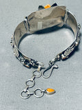 Fab And Gorgy! Vintage Hand Carved Flower Sterling Silver Clasp Bracelet-Nativo Arts