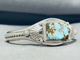 Aaron Toadlena Native American Navajo 8 Turquoise Sterling Silver Bracelet-Nativo Arts