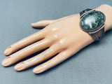 The Best Vintage Native American Navajo Domed Jasper Sterling Silver Bracelet-Nativo Arts