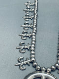 Gorgeous Vintage Native American Navajo Sterling Silver Naja Squahs Blossom Necklace-Nativo Arts