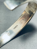 Joe Chee Important Vintage Native American Navajo Sterling Silver Bracelet-Nativo Arts