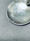 Beautiful Vintage Navajo Or Native American Hopi Sterling Silver Kokplelli Earrings-Nativo Arts