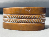 Magnificent Vintage Native American Navajo Copper Bracelet-Nativo Arts