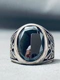 Native American Heavy Vintage Southwest Sterling Silver Bird Ring-Nativo Arts
