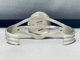 Larson Lee Native American Navajo Wildhorse Sterling Silver Bracelet-Nativo Arts