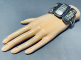 Best Vintage Native American Navajo Abalone Shell Lester Sterling Silver Bracelet-Nativo Arts