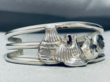 Important Pottery Vintage Native American Navajo Sterling Silver Bracelet-Nativo Arts