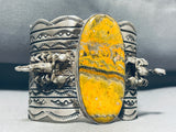 147 Grams Native American Navajo Honeybee Sterling Silver 2 Scoripons Massive Bracelet-Nativo Arts