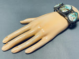 Coil Cuff!! Rare Early Deposit Vintage Native American Navajo Royston Turquoise Bracelet-Nativo Arts