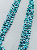Nuggets Of Spiderweb Turquoise Vintage Native American Navajo Heishi Necklace Old-Nativo Arts