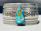 Best Henry Billie Vintage Native American Navajo Turquoise Sterling Silver Bracelet-Nativo Arts