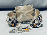 Fab And Gorgy! Vintage Hand Carved Flower Sterling Silver Clasp Bracelet-Nativo Arts