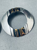 Thomas Singer Wonderful Vintage Native American Navajo Sterling Silver Earrings