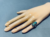 Exquisite Vintage Native American Navajo Royston Turquoise Sterling Silver Ring-Nativo Arts