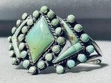One Of The Most Unique Vintage Native American Navajo Royston Turquoise Sterling Silver Bracelet-Nativo Arts