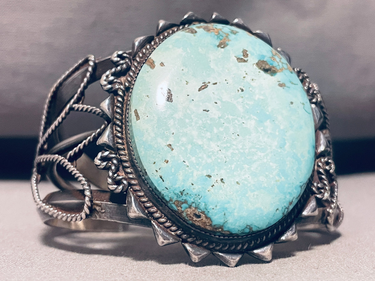 Museum Quality Vintage Native American Navajo Turquoise Sterling Silve ...