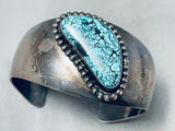 One Of The Best Ever Vintage Native American Navajo Spiderweb Turquoise Sterling Silver Bracelet-Nativo Arts
