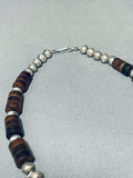 The Best Wide Heishi Vintage Native American Navajo Turquoise Sterling Silver Choker Necklace-Nativo Arts