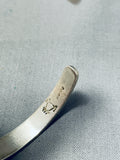Unique Vintage Native American Hopi Signed Sterling Silver Snakes Bracelet-Nativo Arts