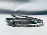 Early 1900s Vintage Native American Navajo Sterling Silver Bangle Bracelets
