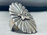 Native American Star Shining Bright Vintage Navaj Sterling Silver Ring-Nativo Arts