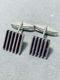 Tremendous Vintage Native American Navajo Sterling Silver Cufflinks-Nativo Arts