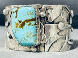 One Of The Most Skilled Sterling Silver Vintage Native American Navajo Turquoise Bracelet-Nativo Arts