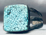 One Of Finest Ever Vintage Native American Navajo Spiderweb Turquoise Sterling Silver Bracelet-Nativo Arts