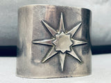 Northstar Vintage Hand Wrought Sterling Silver Wide Bracelet Cuff-Nativo Arts