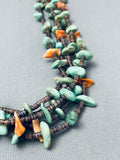 Native American Spectacular Vintage Santo Domingo Royston Turquoise Sterling Silver Necklace-Nativo Arts