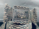 Vince Platero Vintage Native American Navajo Hand Tooled Sterling Silver Concho Belt-Nativo Arts