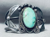 One Of The Best Vintage Native American Navajo Royston Turquoise Sterling Silver Bracelet