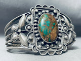 One Of The Best Ever Vintage Native American Navajo Royston Turquoise Sterling Silver Bracelet