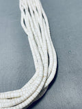 Native American Sensational Vintage Santo Domingo White Shell Necklace-Nativo Arts