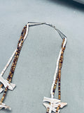 One Of The Best Vintage Santo Domingo Bird Shell Heishi Necklac Eold-Nativo Arts