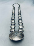 Charlie Bowie Rare Vintage Native American Navajo Turquoise Sterling Silver Necklace-Nativo Arts
