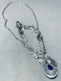 Fritson Toledo Vintage Native American Navajo Amethyst Sterling Silver Necklace-Nativo Arts