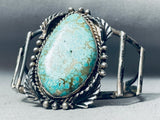 Museum Quality Vintage Native American Navajo #8 Turquoise Sterling Silver Bracelet-Nativo Arts