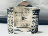 200 Grams Vintage Native American Navajo #8 Turquoise Sterling Silver Bracelet-Nativo Arts