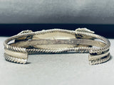 Animal Kingdom Vintage Native American Navajo Turquoise Sterling Silver Bracelet-Nativo Arts