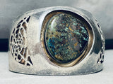 One Of The Best Vintage Native American Navajo Gilbert Turquoise Sterling Silver Bracelet-Nativo Arts