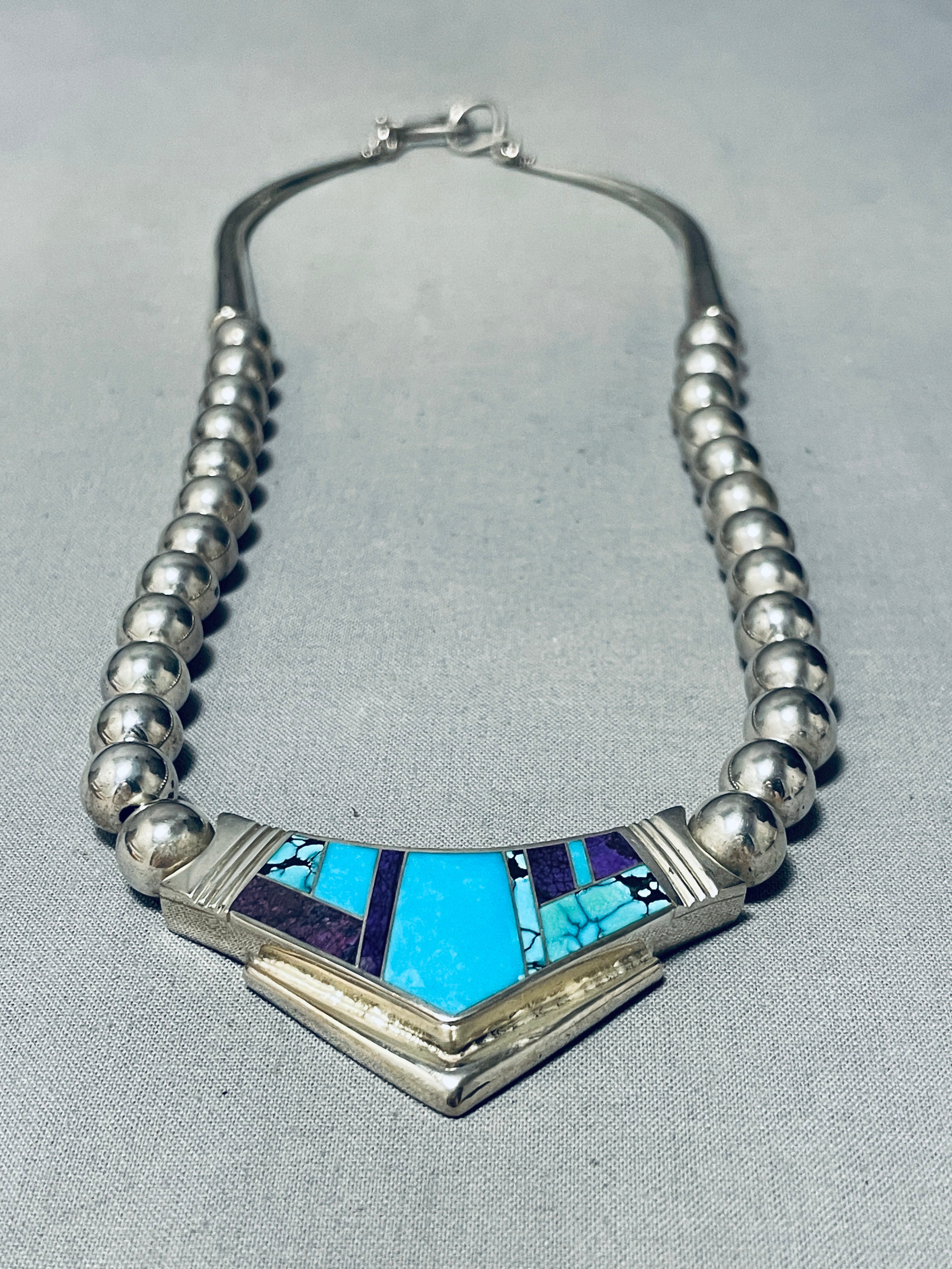 Turquoise buy & Sterling Silver Pendant/Pin - Tracy Bowekity