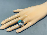 The Best Turquoise Horse Vintage Native American Navajo Sterling Silver Ring-Nativo Arts