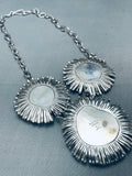 One Of The Most Unique Ever Vintage Native American Navajo Sterling Silver Necklace-Nativo Arts