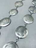 Marvelous Vintage Native American Navajo Sterling Silver Concho Belt-Nativo Arts