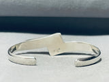 6 Inch Wrist Grace Smith Vintage Native American Navajo Inlay Sterling Silver Bracelet-Nativo Arts